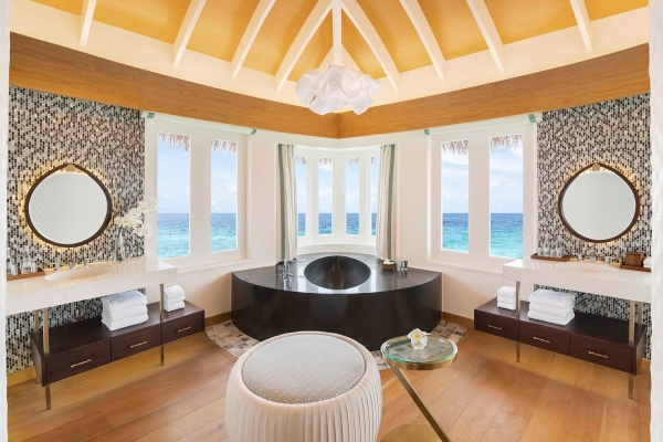Duplex overwater villa bathroom